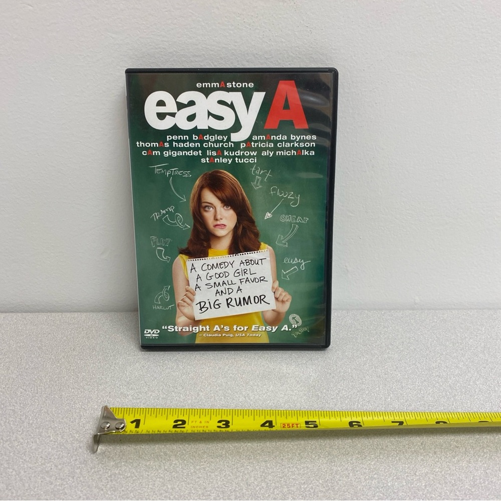 “Easy A” DVD starring Emma Stone, Amanda Bynes, Lisa Kudrow, Stanley Tucci